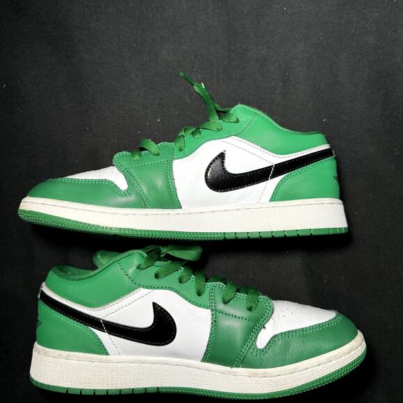 Size 7 - Nike Air Jordan 1 Low GS Pine Green 2020 Men's Shoes - Picture 2 of 8